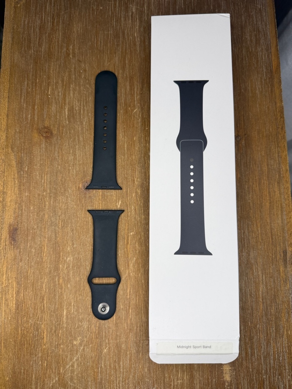 Apple Watch Midnight Sport Band 45MM S/M Stainless Steel Pin Black